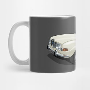 1971 Saab 96 saloon in polar white Mug